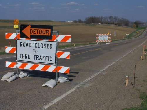 road closed